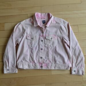 GAP Denim Jean Jacket Pink Size XL